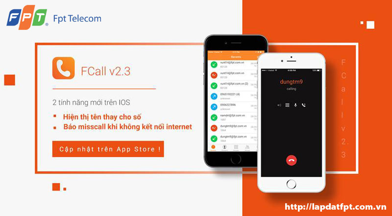 F Call phiên bản 2.3 của FPT Telecom
